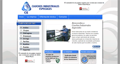 Desktop Screenshot of cauchosindustrialesespeciales.com