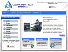 Tablet Screenshot of cauchosindustrialesespeciales.com